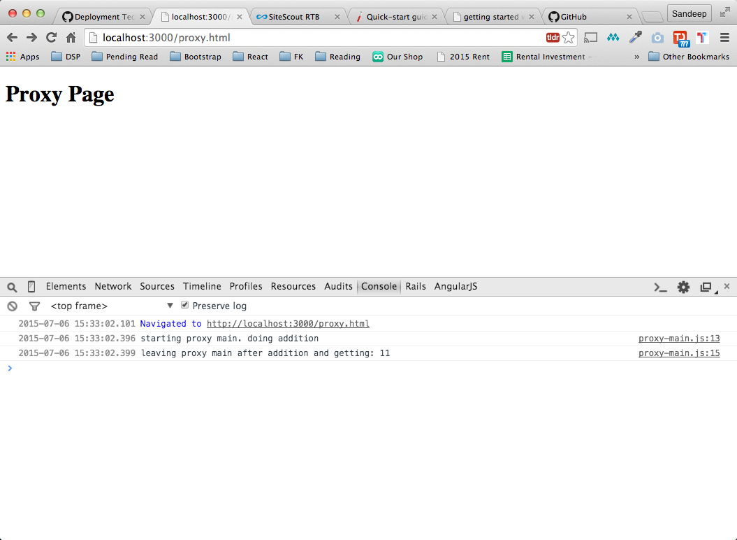 Browser Screenshot running Proxy.html